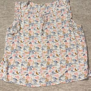 XXL beachy Kate and Sam sleeveless top cute print cruise plus spring Easter